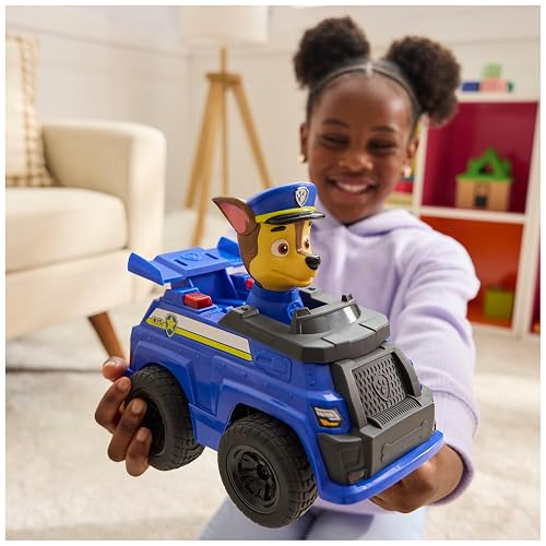 La patrulla canina, automóvil patrulla por control remoto de Chase, automóvil por control remoto con luces led y control fácil de manejar, juguetes de imitación para niños y niñas a partir de 3 años