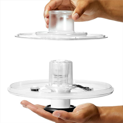 OXO 1071497 Centrifugador Ensalada Acero, 26.6 cm
