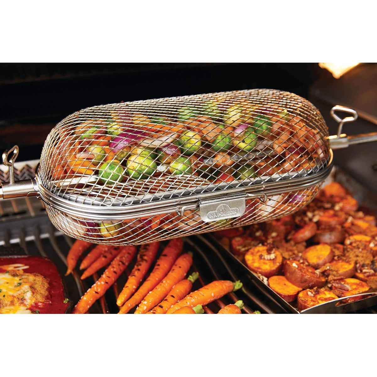 Napoleon 64000 - Cesta para asador, Accesorio para Parrilla, Acero Inoxidable