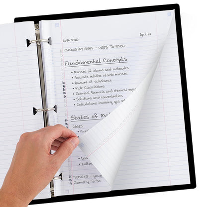 Five Star Loose Leaf Paper Plus Study App, 12 Pack, 3 Hole Punched, Reinforced Filler Paper, College Ruled Paper, 8-1/2" x 11", 80 Sheets/Pack (170026-ECM),White