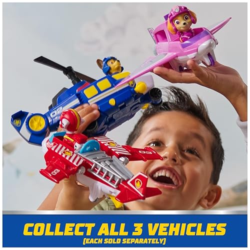 Paw Patrol: Air Rescue, Figura de acción de Marshall y avión Hero Hydro Plane con Lanzador de proyectiles y 2 proyectiles, Juguetes para niños y niñas a Partir de 3 años