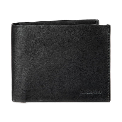 Calvin Klein Billetera de piel con bloqueo para Hombre