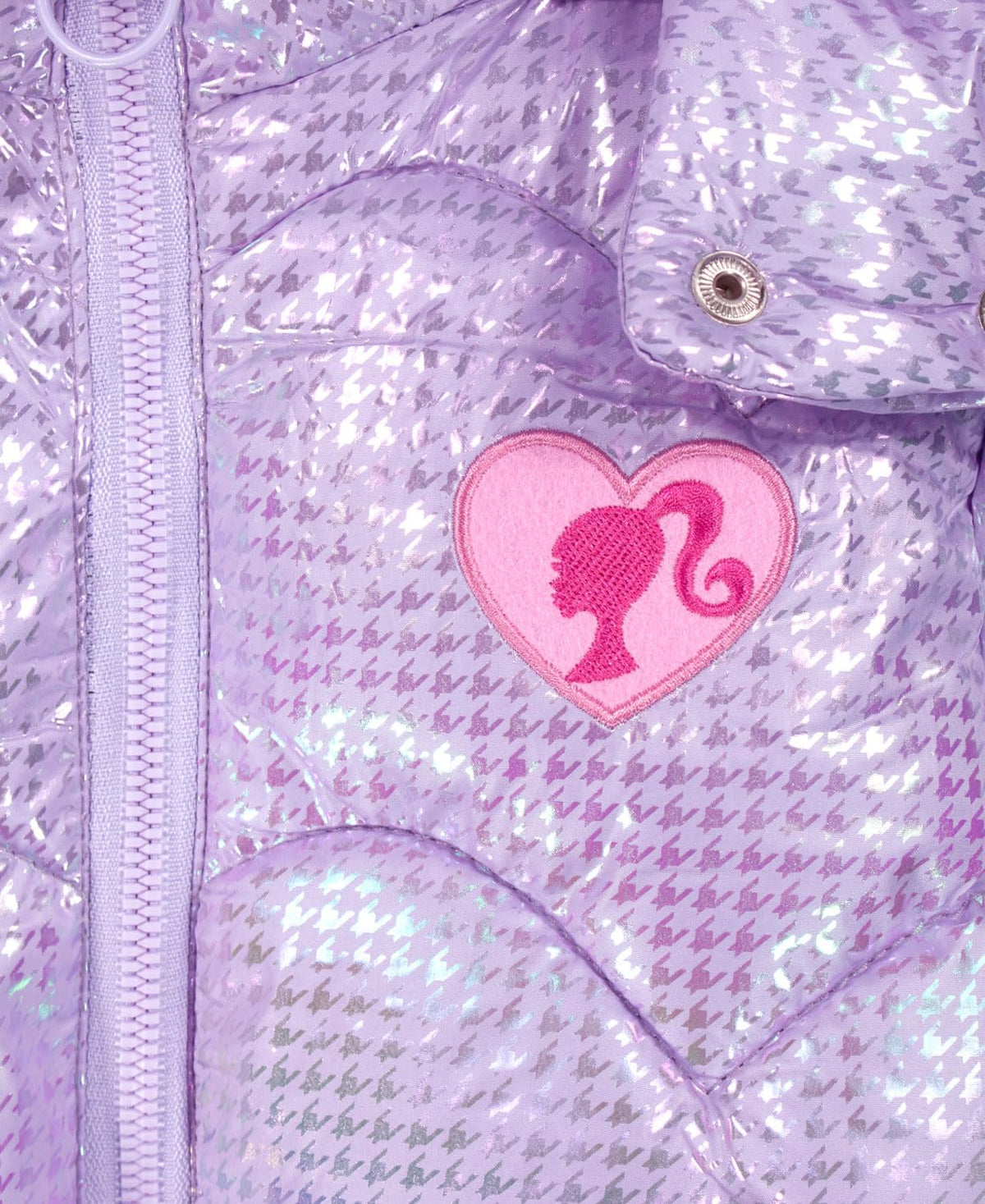 Barbie Chamarra Barbie Capitonada Lila Sudadera con Capucha Niñas