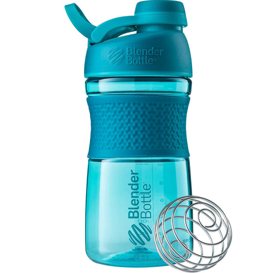 Blender Bottle Sportmixer Twist Teal Botella mezcladora, Unisex Adulto, 590ml