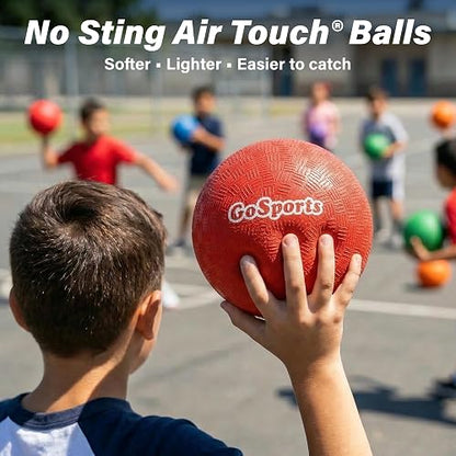 GoSports Dodgeball Inflable - Bolas sin picaduras - Incluye Bomba de Bola y Bolsa de Malla