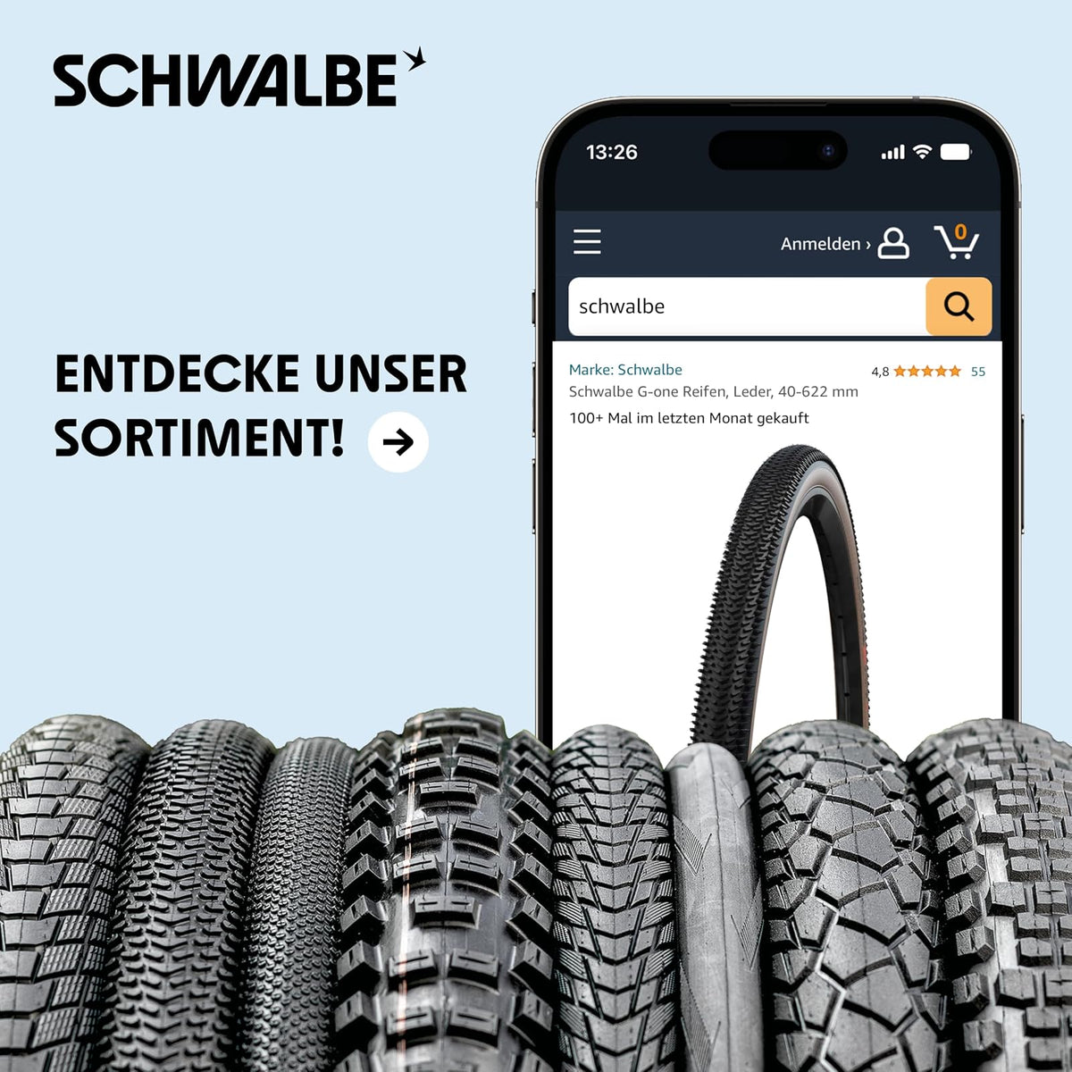 Schwalbe One TLE Performance Faltreifen // 28-622 (700x28C) RaceGuard Skin clásico