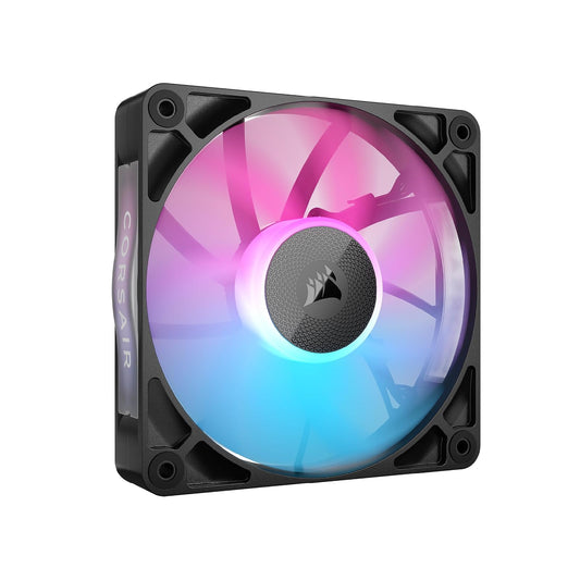 CORSAIR iCUE Link RX120 RGB Ventilador PWM de 120 mm - Rodamiento de Cúpula Magnética - Ventilador Único - Negro