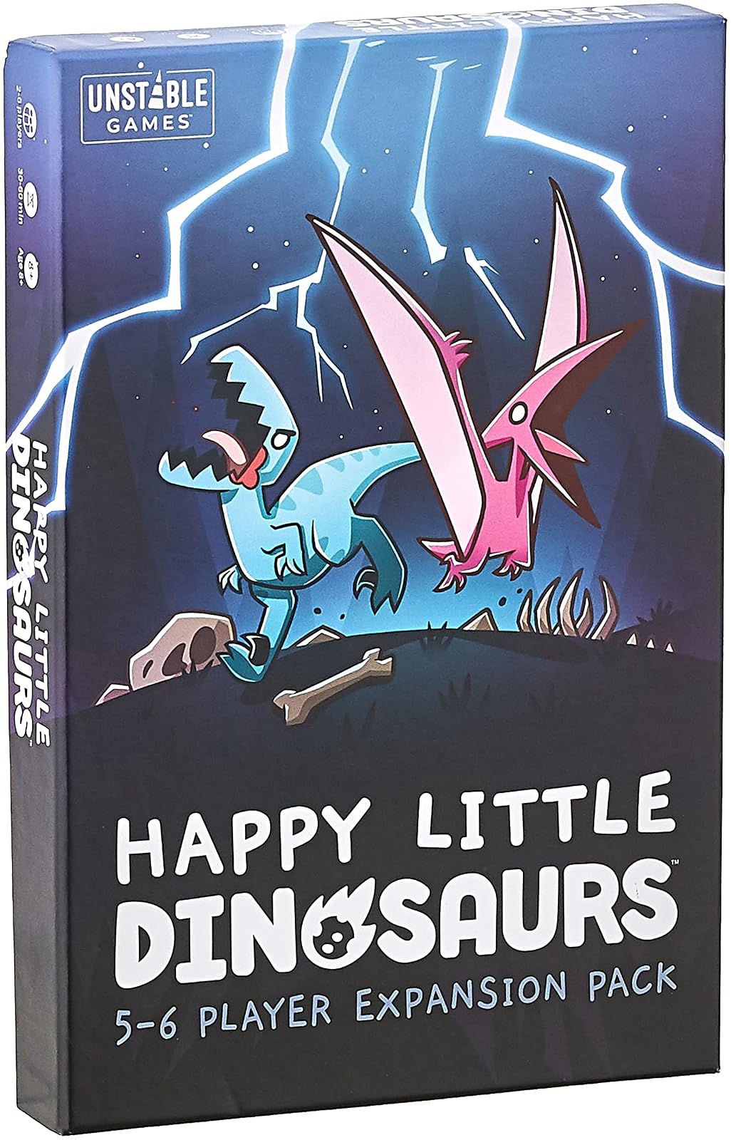 TeeTurtle Happy Little Dinosaurs Juego Base de Cartas - Paquete de expansión de 5-6 jugadores