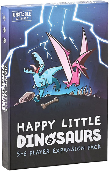 TeeTurtle Happy Little Dinosaurs Juego Base de Cartas - Paquete de expansión de 5-6 jugadores