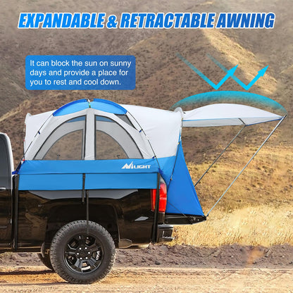 Nilight Truck Bed Tent 5.0-5.5FT Pickup Truck Tents with Removable Awning Waterproof