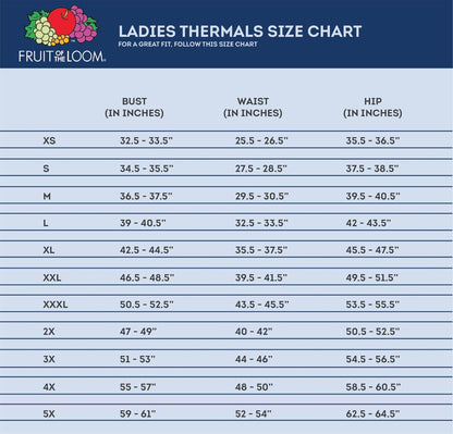 Fruit of The Loom Juego térmico de Alta Calidad Micro Waffle Juego de Pijama para Mujer