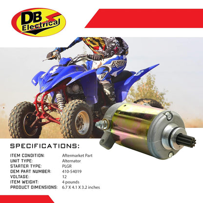 DB Electrical Arrancador Compatible con Yamaha ATV Big Bear 350 YFM350F 1996-1999, YFM400 1999-2009, Kodiak 400 1999, SMU0066