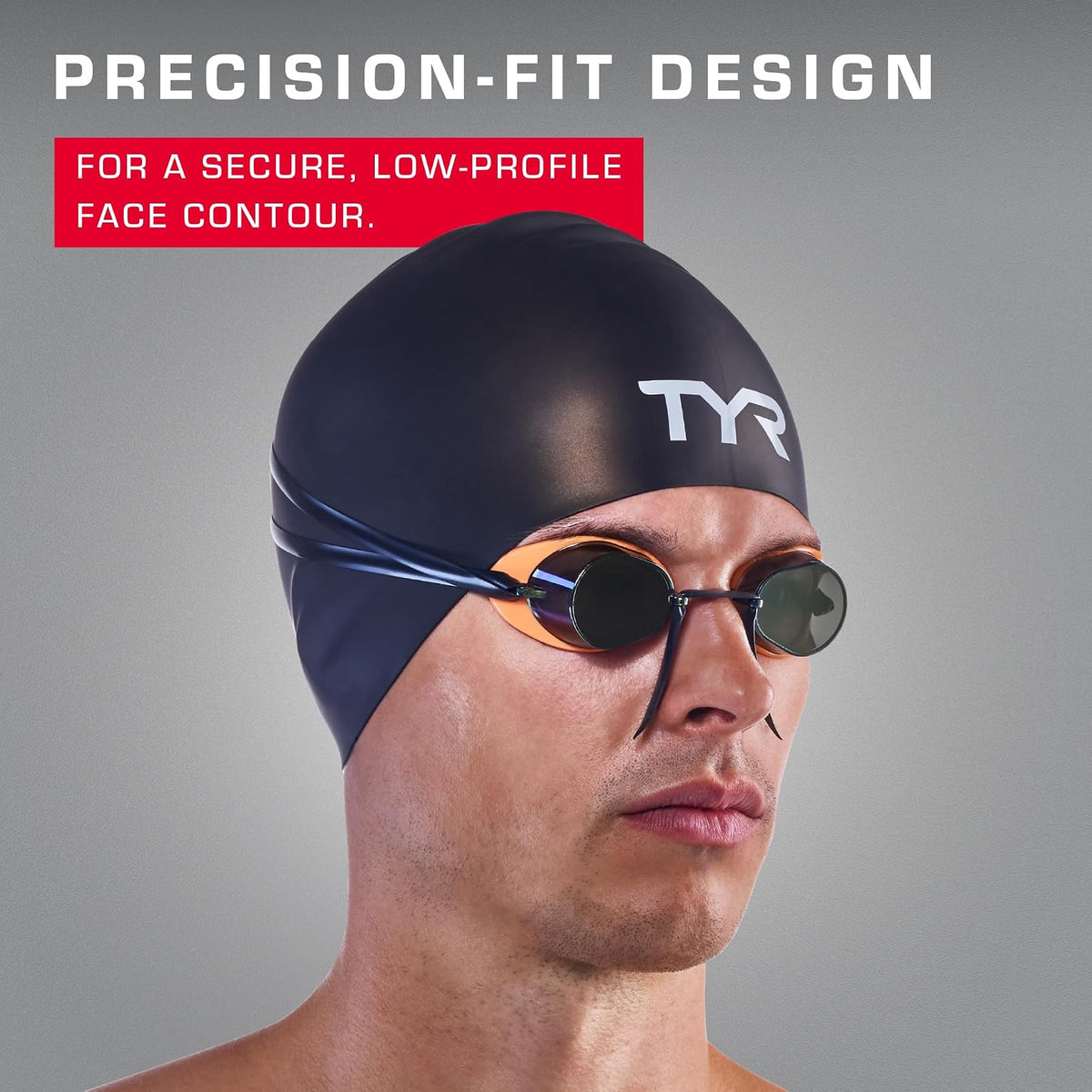 TYR Socket Rockets 2.0 - anteojos de Carreras | Elegante marco sueco de perfil bajo | Lentes periféricas anchas | Juntas de goma antifugas | Nosebridge ajustable