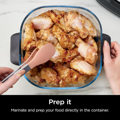 Ninja TempWare Contenedor de Vidrio 3.78 L con Tapa de Almacenamiento