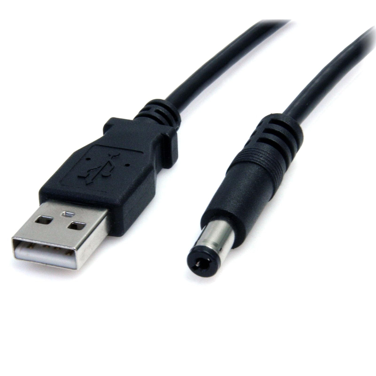 StarTech USB2TYPEM2M Cable Adaptador USB a Conector Coaxial Barrel Alimentación Corriente 6.6mm 5V DC, 1x USB A Macho, 1x Tipo M Macho, 2m