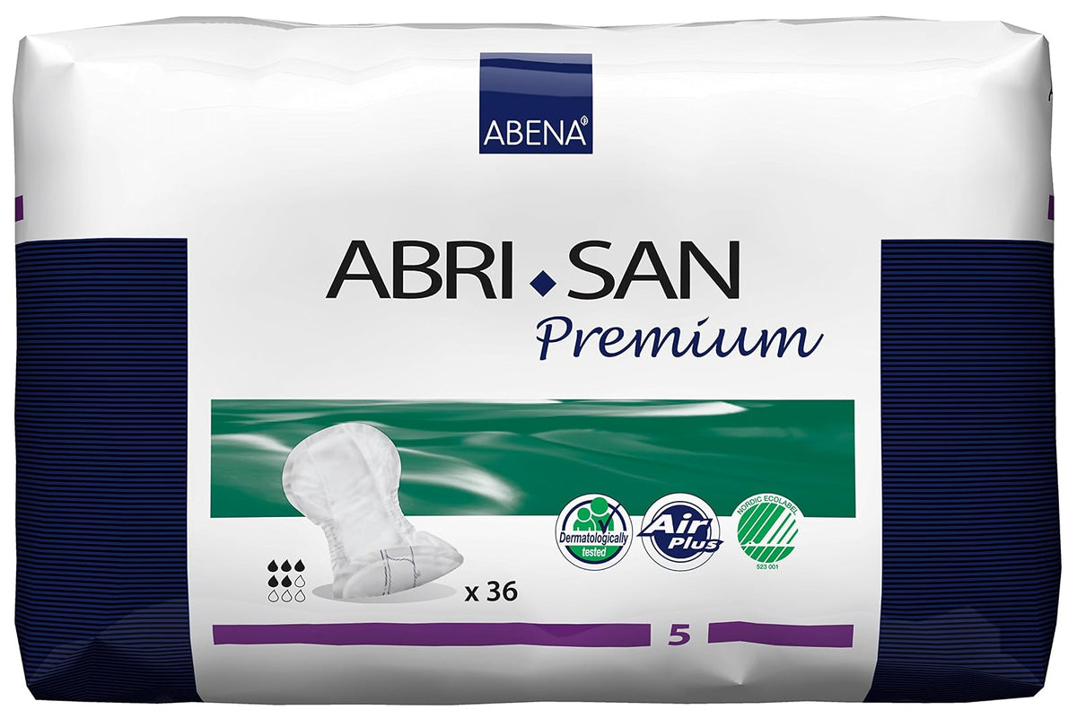 Abena Abri-San Premium, Midi 5 Pad, 36 Count