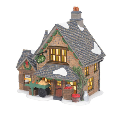 Department 56 Porcelain Dickens Village Cotswold Greengrocer Lit Building, 6.61 Pulgadas, Multicolor