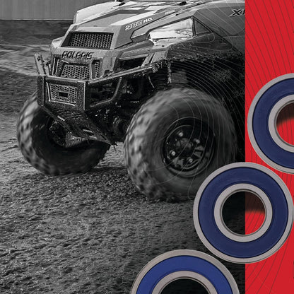 All Balls Racing Kit de Rodamientos de Rueda Compatible con Kawasaki, Rojo, 25-1386