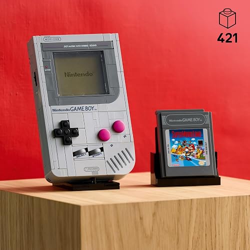 LEGO Game Boy Kit de Construcción de Modelo, Regalo para Jugadores y Fans Adultos de Nintendo, Set Coleccionable, Réplica Construible con Cartuchos Game Pak y Pantallas 72046