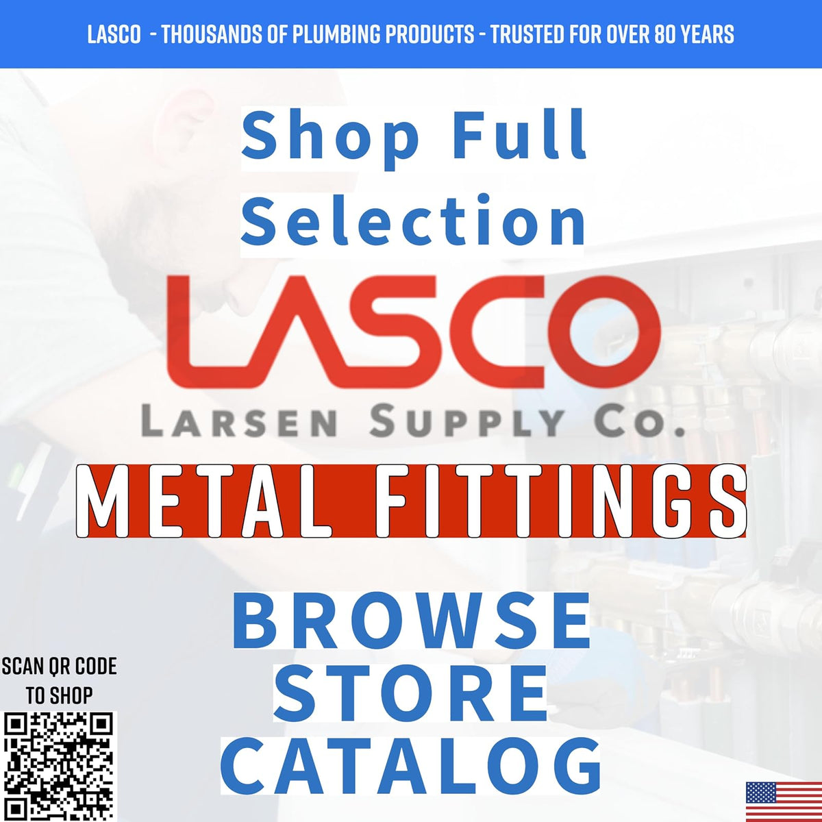 LASCO 17-5833 Adaptador de latón abocinado hembra de 3/8 pulgadas por abocinado macho de 1/2 pulgada