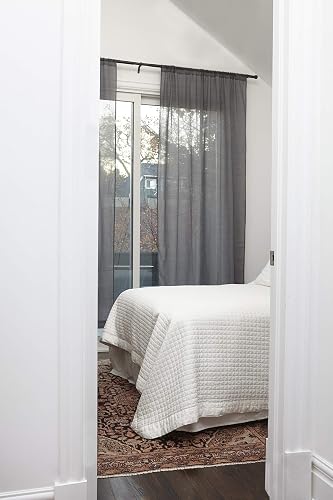 Umbra 245973-111-REM - Cortinero simple ajustable Cappa, Negro