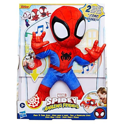 Marvel Hasbro Spidey Peluche Interactivo Baila y Gatea