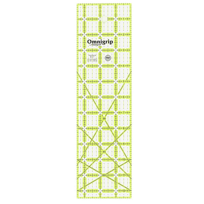 Omnigrid Regla de Acolchado Antideslizante - Rectangular - 3-½" x 12-½"