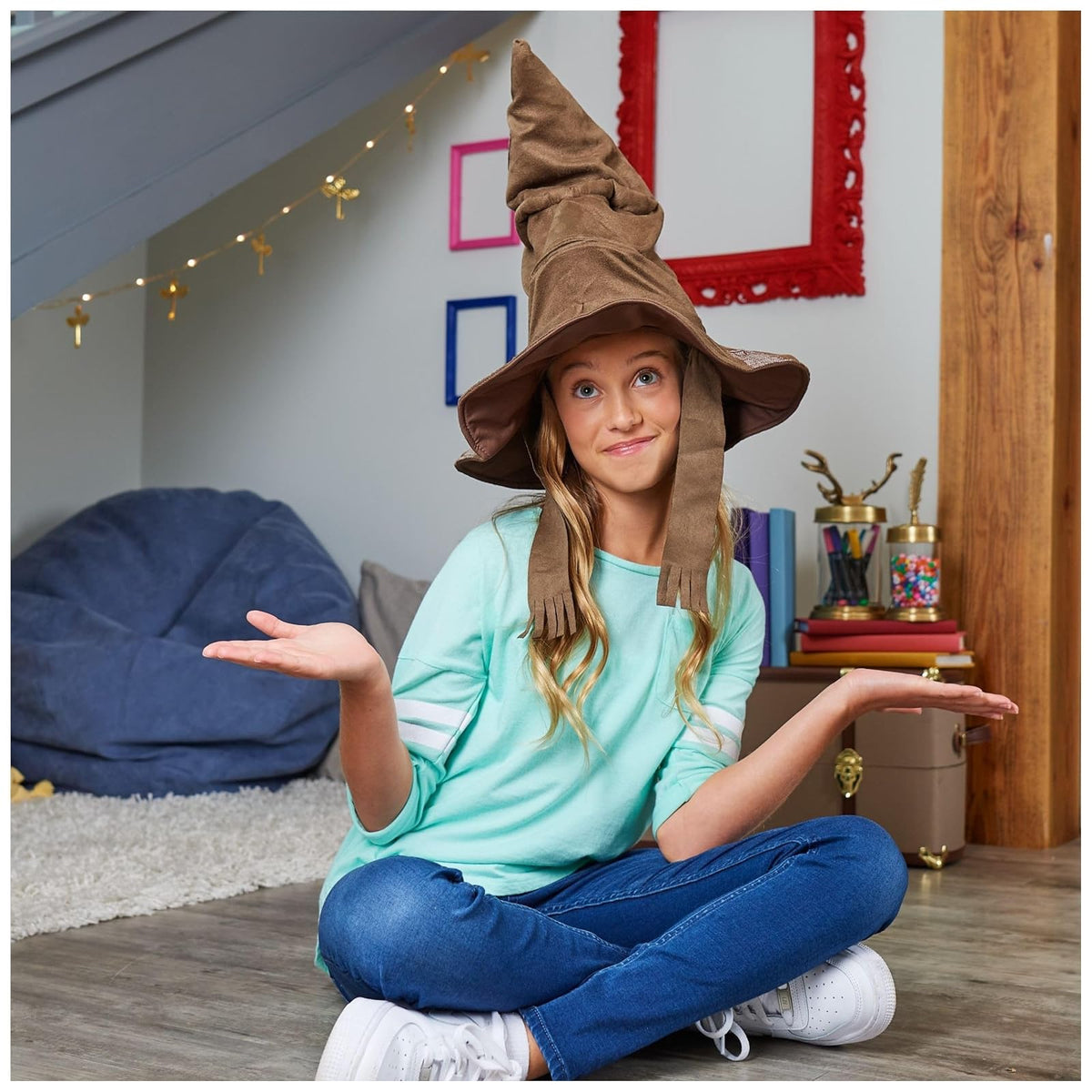 Wizarding World Harry Potter, Sombrero de clasificación para Hablar con 15 Frases para Juego de simulación, Regalos de Navidad para niños