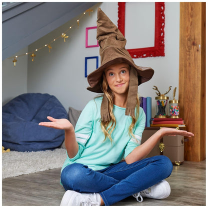 Wizarding World Harry Potter, Sombrero de clasificación para Hablar con 15 Frases para Juego de simulación, Regalos de Navidad para niños
