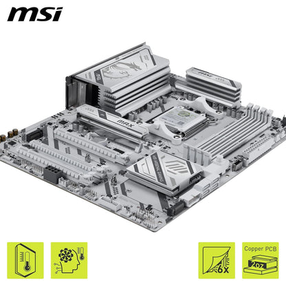 MSI mag B850 Gaming Plus MAX WiFi Motherboard, ATX - Compatible con procesadores AMD Ryzen 9000/8000/7000, AM5, DDR5 Memory Boost (hasta 8200+ MT/s OC), PCIe 5.0 x16, M.2 Gen5, Wi-Fi 7, 5G LAN
