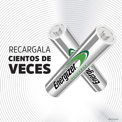 Energizer - Pilas Recargables AAA Recharge Universal 700 mAh, Paquete de 4 | Tecnología NiMH para juguetes, controles remotos, gadgets y dispositivos de uso frecuente.