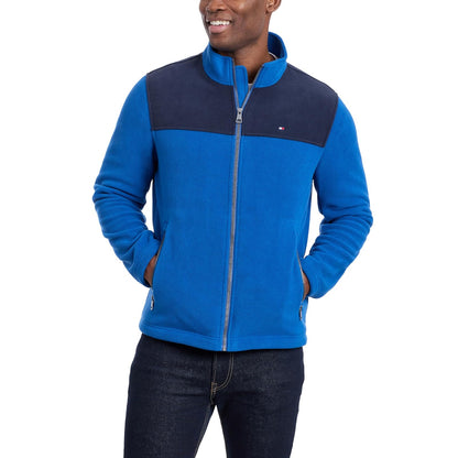 Tommy Hilfiger - chamarra clásica de forro polar con cierre frontal para hombre (talla regular y grande y alta)