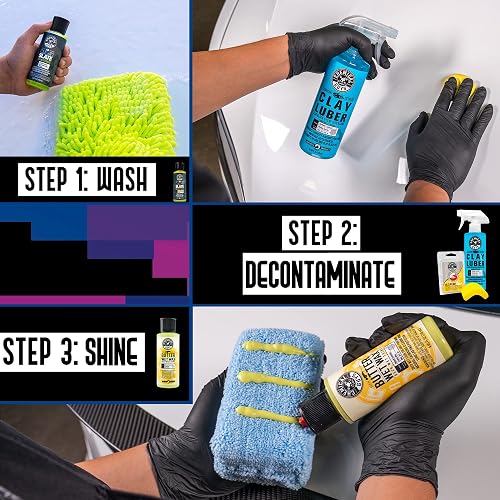 Chemical Guys Sistema Completo de Arcilla para Automóviles, Camiones, Todoterrenos y Motocicletas, Kit