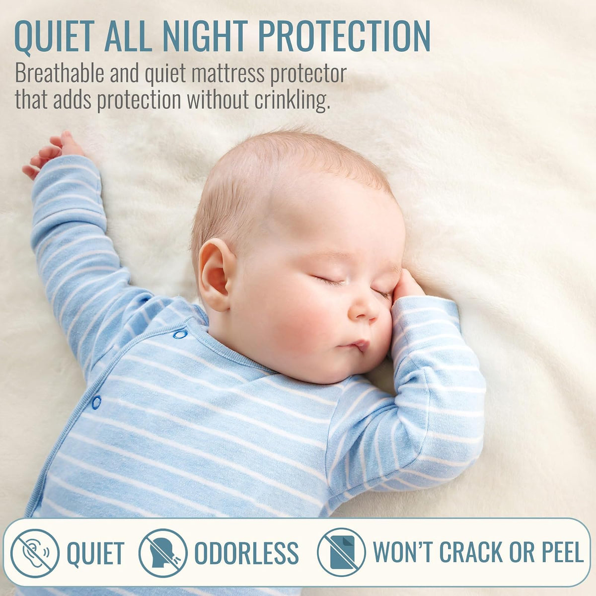 DMI Waterproof Mattress Protector and Cover, Encased Zippered Fit, King