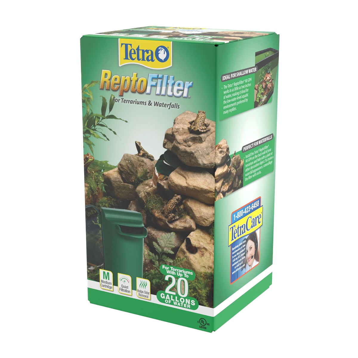 Tetra ReptoFilter - Filtro para terrarios, Verde, 90 GPH