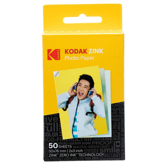 Kodak Zink Papel Fotografico 2 x 3 Pulgadas (50 Hojas)