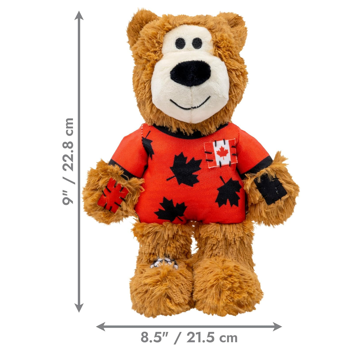 Juguete de Peluche para Perro con Cuerda Interna Oso con Playera del País FIFA – Canadá