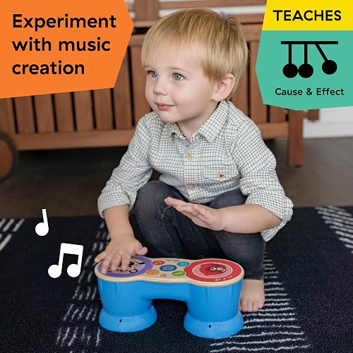 Baby Einstein Tambores De Juguete De Madera Touch, Multi, Paquete De 750.0 Grams