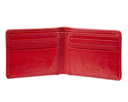 Guess portafolios delgada de piel para hombre