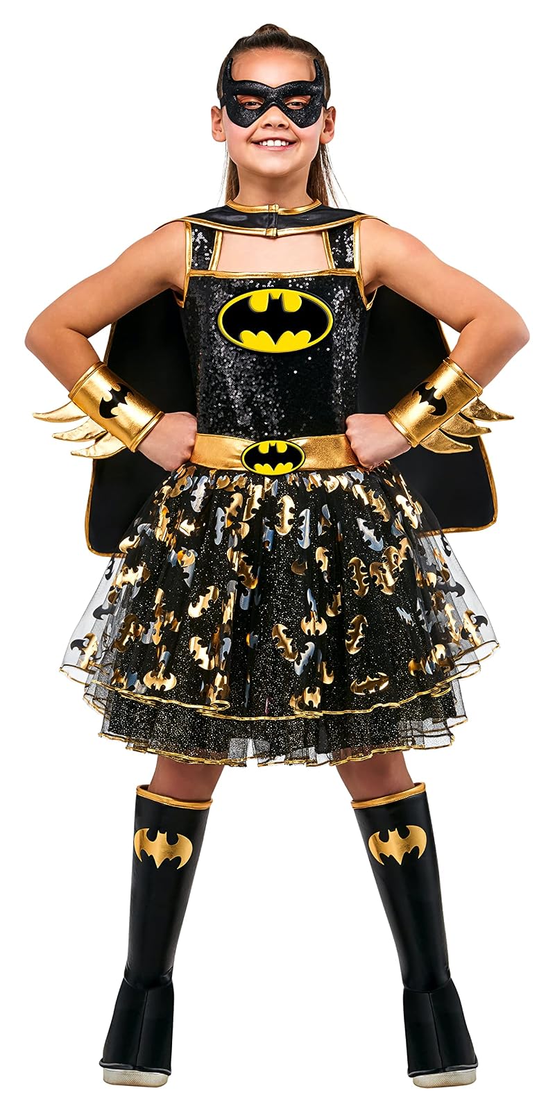 DC Comics Superheroes: vestido de disfraz de Batgirl para niños por Rubies, niña pequeña