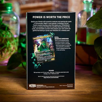 Magic: The Gathering Secrets of Strixhaven Commander Deck - Witherbloom Pestilence (100-card Box + Accessories) En Ingl?s