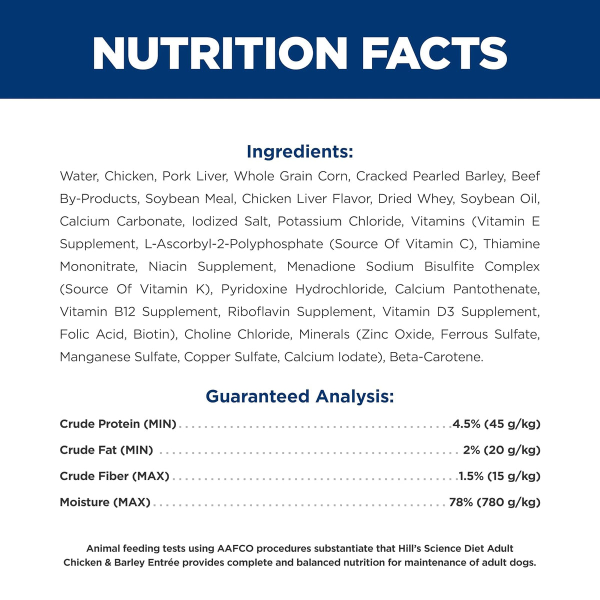 Hill's Science Diet Alimento Húmedo para Perro Adulto Pollo 12 Pack 369G | Alimento húmedo Hill's para perro, digestión saludable, sistema inmunológico fuerte, omega-6 y vitamina E