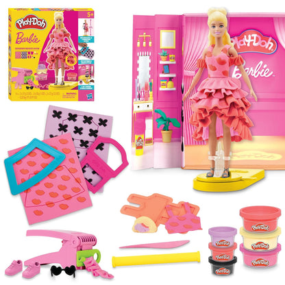 Play-Doh Set de Masas Moldeables para Vestir Muñecas Barbie +5 Años - Desfile de Moda