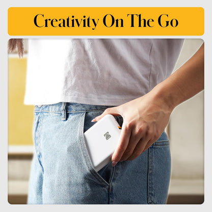 Kodak Step Wireless Mobile Photo Mini Printer (Blanco) Compatible con Dispositivos iOS y Android, NFC y Bluetooth