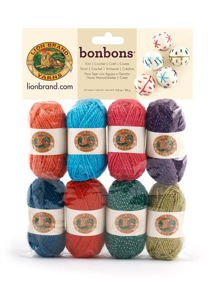 Lion Brand Bonbons Estambre en Miniatura, 8 Madejas - Celebra