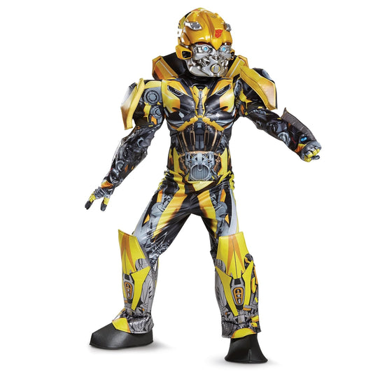 Disguise Bumblebee Movie Disfraz de prestigio, Amarillo, Mediano (7-8)