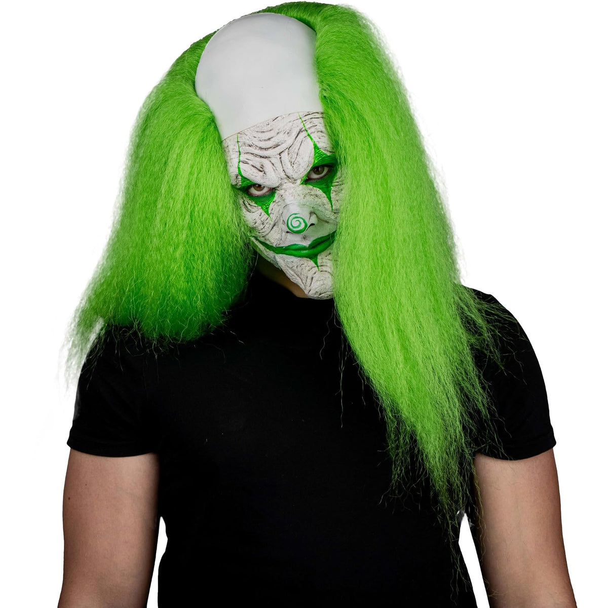 Ghoulish Productions Aplicaciones De Látex Green Clown Face 3 piezas, Efectos para Cosplay Cara de Verde FX para Disfraz, Protesis de tres Piezas ideal para y Fiestas Temáticas
