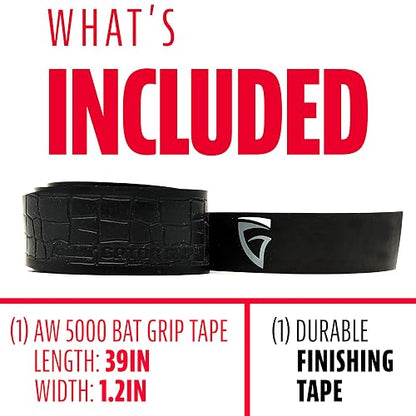 Franklin Sports Gator Grip - Cinta de Agarre para Bate de béisbol