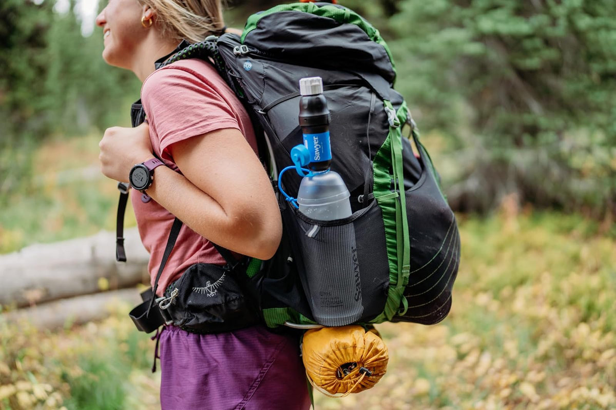 Sistema de filtración de agua para apretar, botella de 1 litro Cnoc Premium