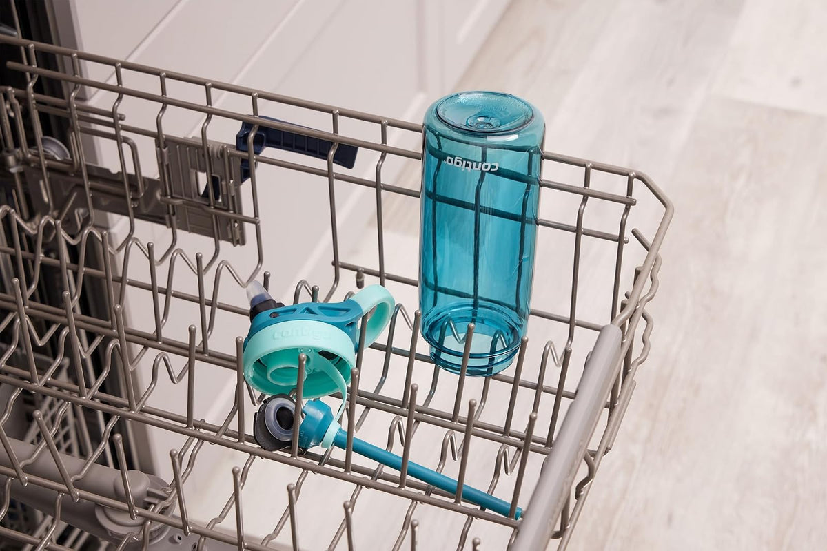 Contigo Aubrey - Botella de agua a prueba de fugas, 20 onzas, paquete de 2 jade/regaliz y enebro/jade